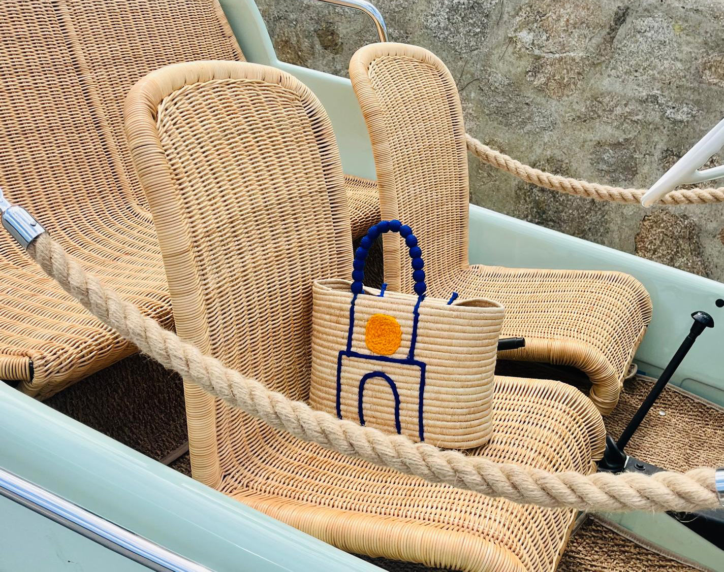 Sac Clocher bleu Majorelle
